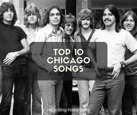 Chicago songs - Top 10 Chicago Songs. Before the rock and roll band formed as Chicago, they were called The Big Thing, and they were making covers of popular songs. The …